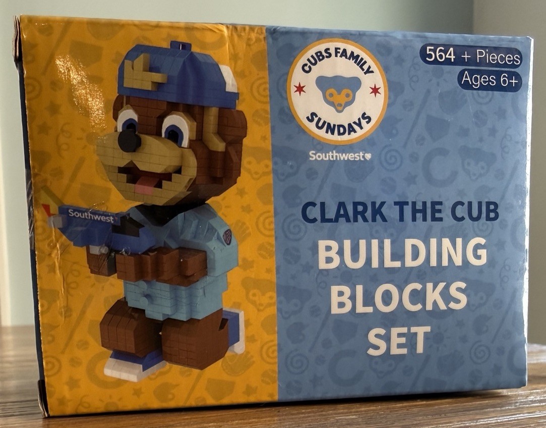 2026 Chicago Cubs Clark the Cub Building Blocks Set SGA 7/5/26 New In Box