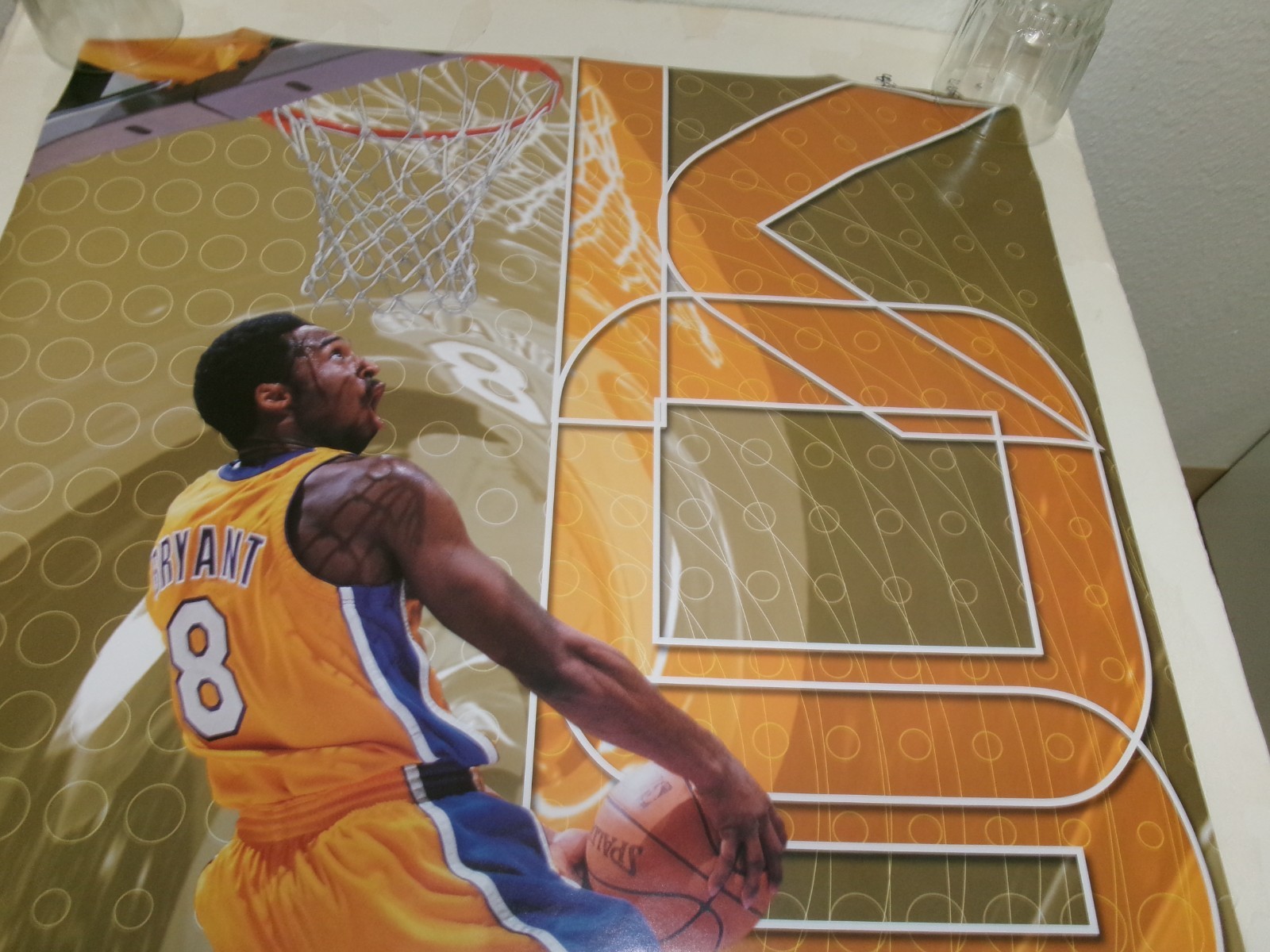 Original NBA Los Angeles Lakers Kobe Bryant 2000 Costacos Poster-24×36-BEAUTIFUL