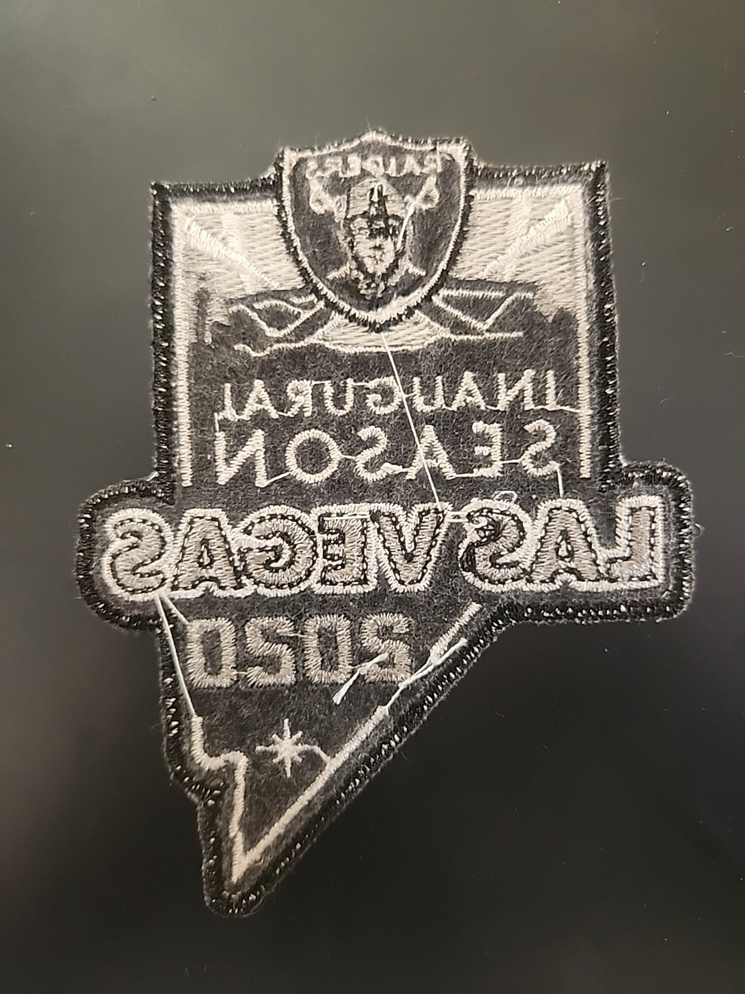 2020 LAS VEGAS RAIDERS 2020 INAUGURAL SEASON PATCH IRON STITCHED SEWN ON OAKLAND