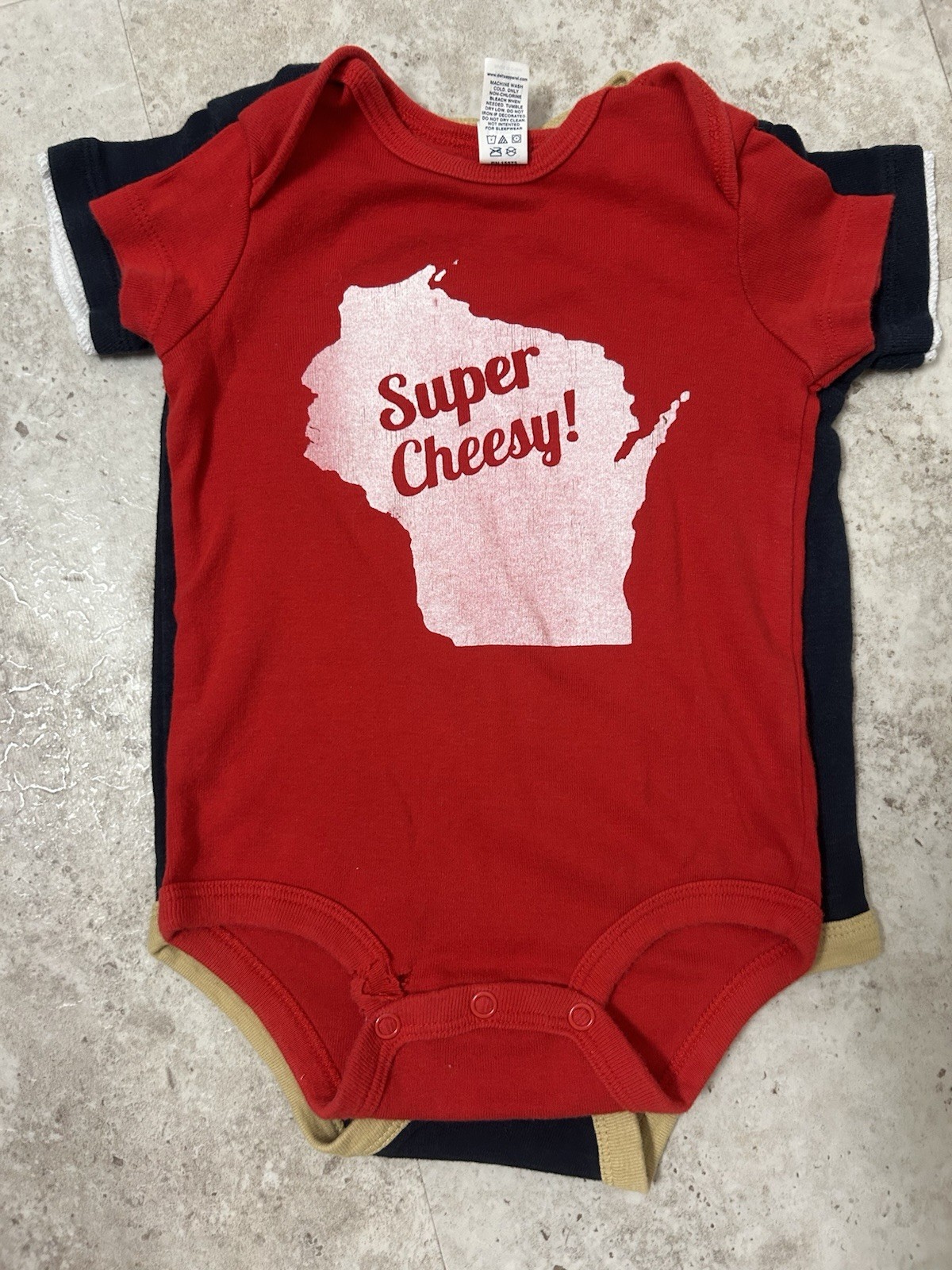 MLB Milwaukee Brewers Baby 1 Piece Romper Licensed Team Athletics + Super Cheesy