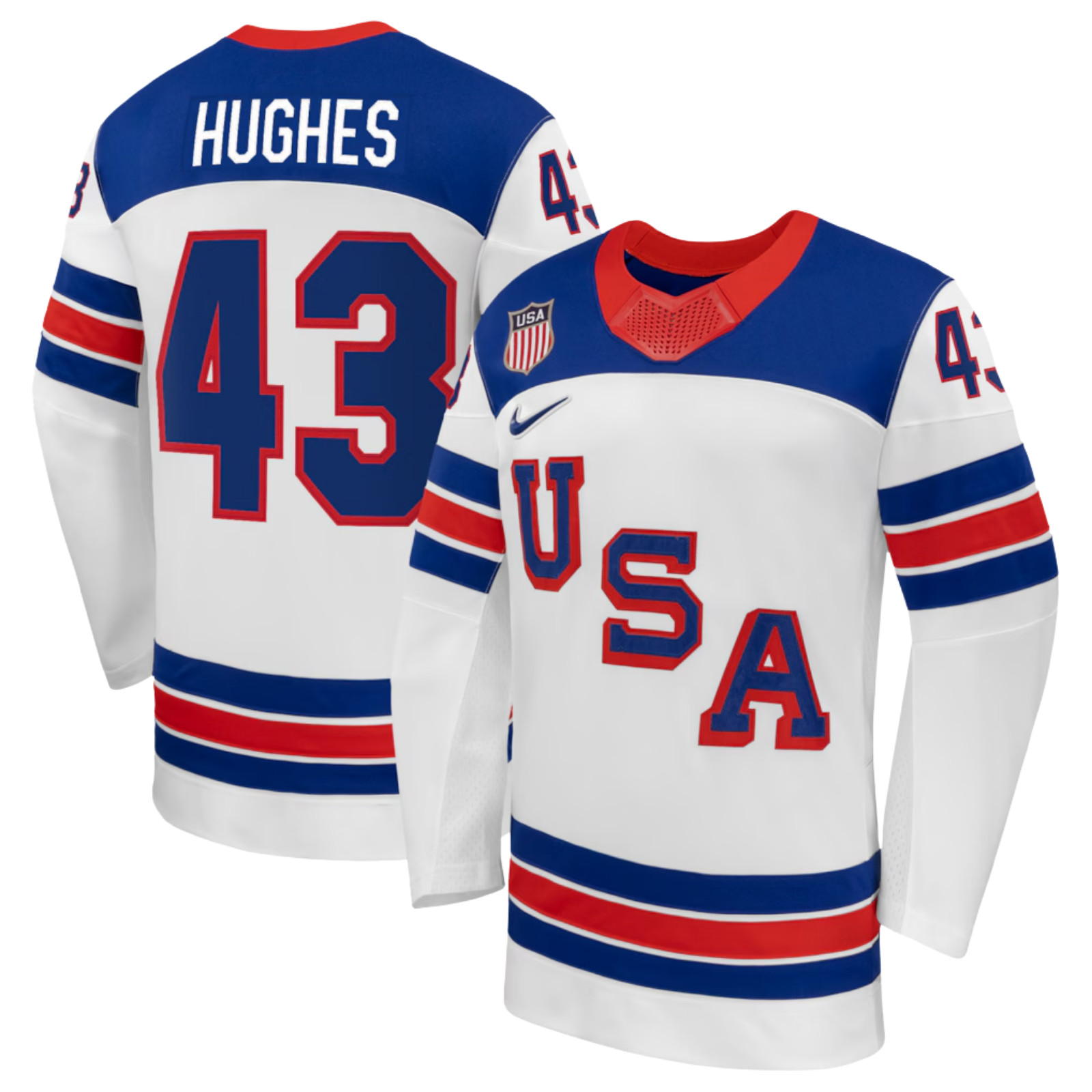 Team USA Winter Olympics 2026 Jersey White Stitched All Sizes S-3XL