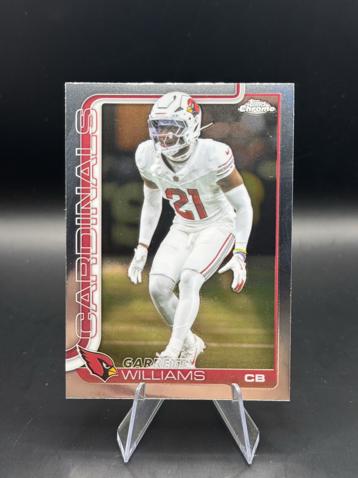 Garrett Williams 2025 Topps Chrome #6 Arizona Cardinals Trading Card FREE SHIP