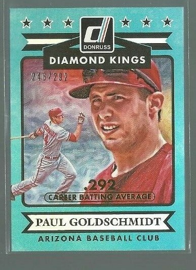 2015 Donruss Stat Line Career #1 Paul Goldschmidt DK 246/292 (ref 81909)
