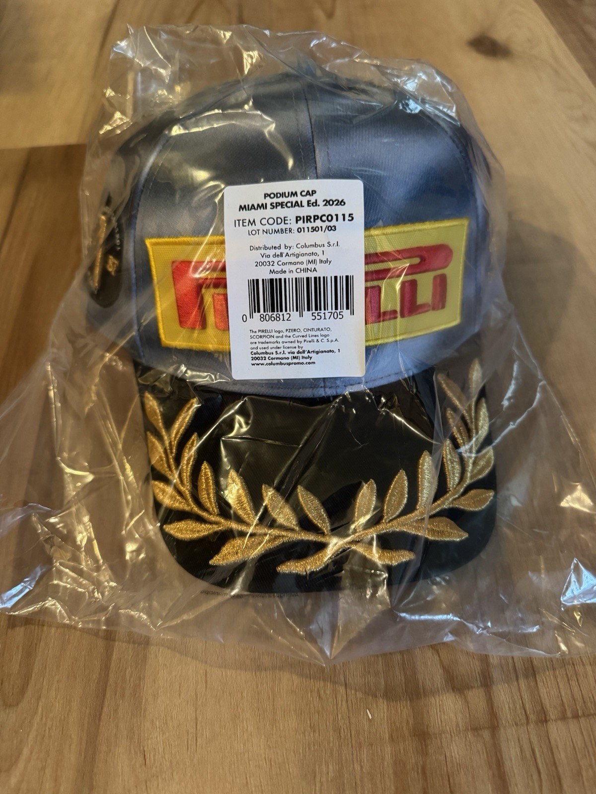 Authentic Pirelli F1 2026 Miami GP 1st Place Podium Cap Limited Hat FAST SHIP