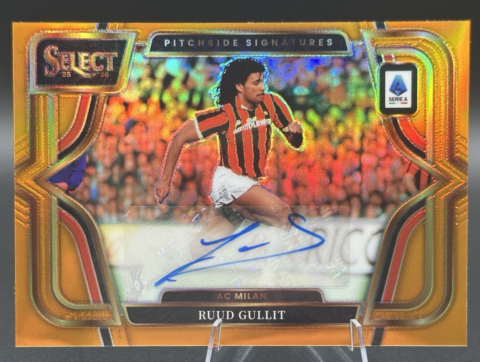 Ruud Gullit Orange Pitchside Signatures 25-26 Select Serie A /49 AC Milan