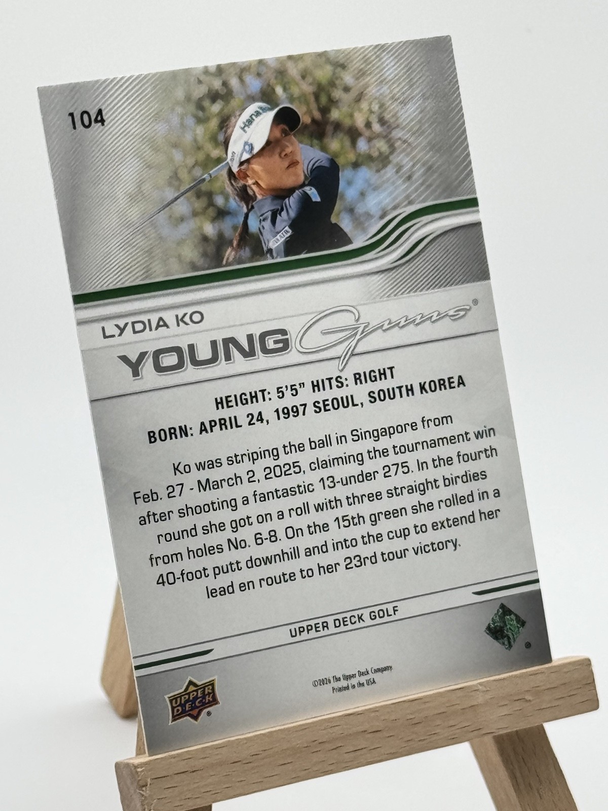 Lydia Ko 2026 Upper Deck Golf Young Guns #104 LPGA Tour New Zealand Olymp Champ