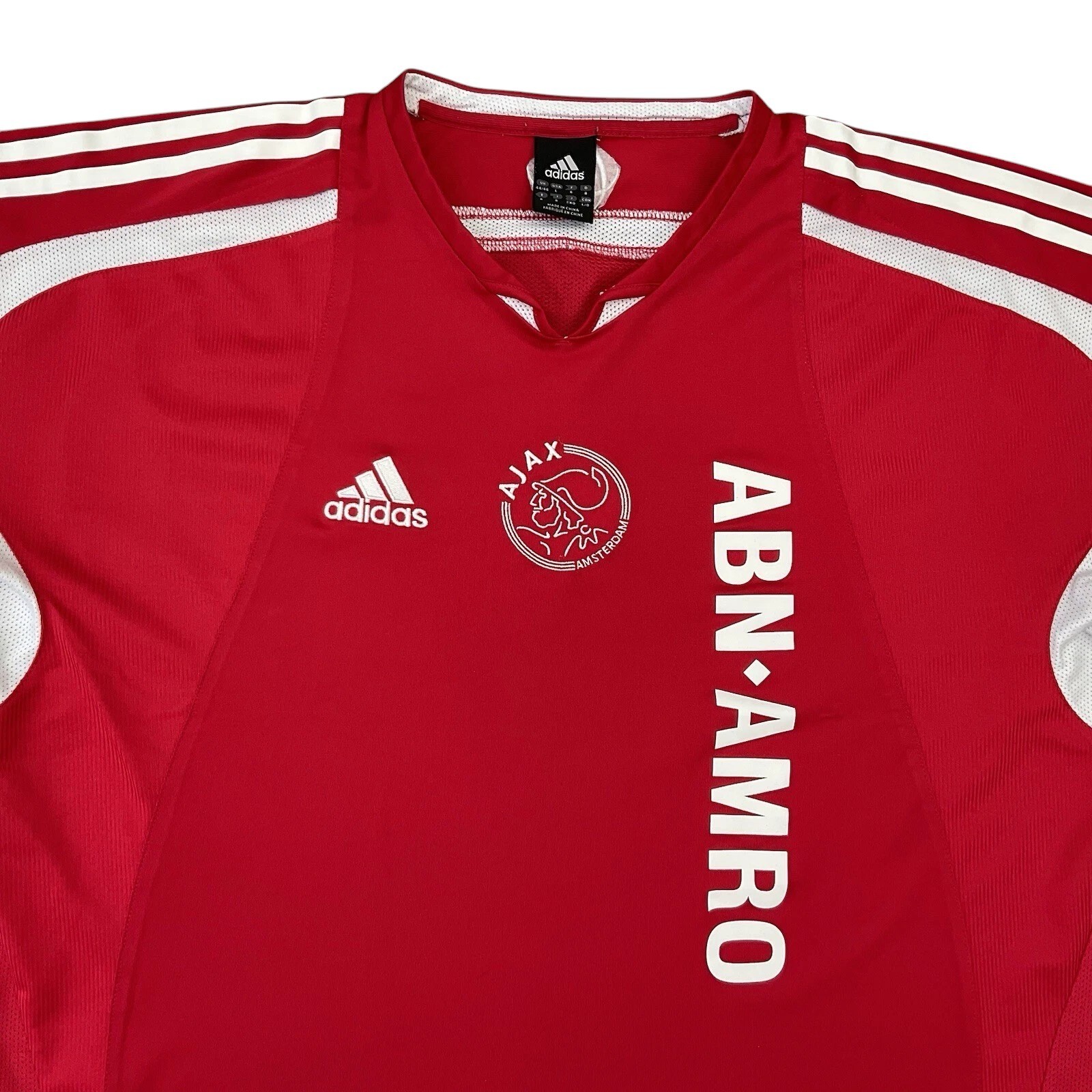 AJAX 2004-05 HOME FOOTBALL SHIRT LARGE ADULT (VERY GOOD) ADIDAS CODE 370533