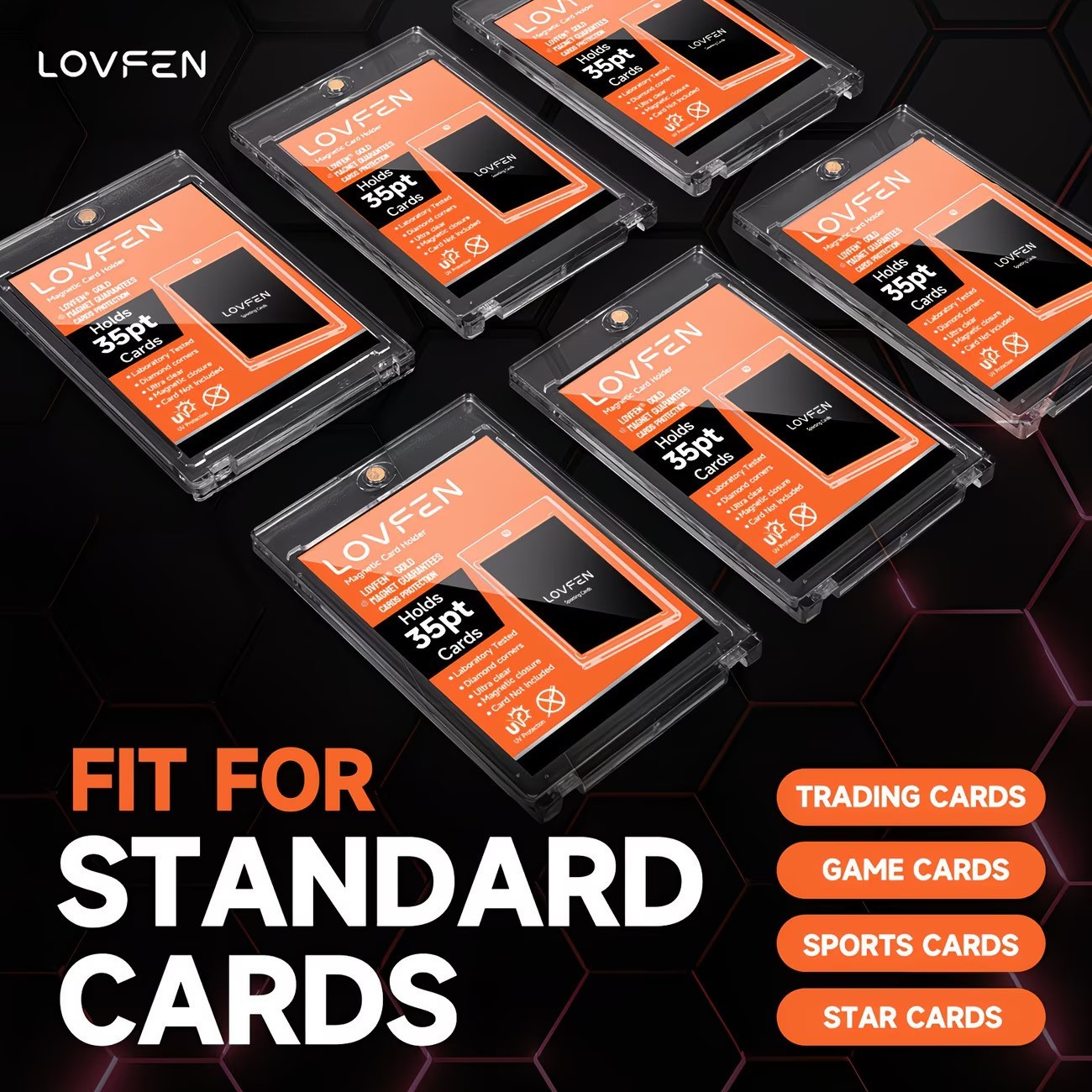35pt Magnetic One Touch Card Holders for Trading Cards 5/25/50/100 Pack
