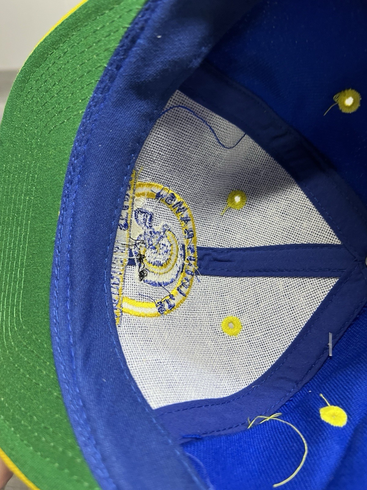 Vintage 1995 St Louis Rams Inaugural Season Logo Athletic Snapback Hat NFL 90s