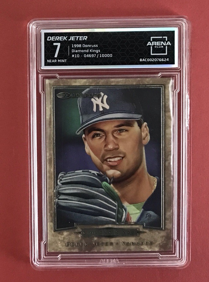 1998 Donruss Diamond Kings #10 Derek Jeter 4697 / 10000 New York Yankees – NM-7
