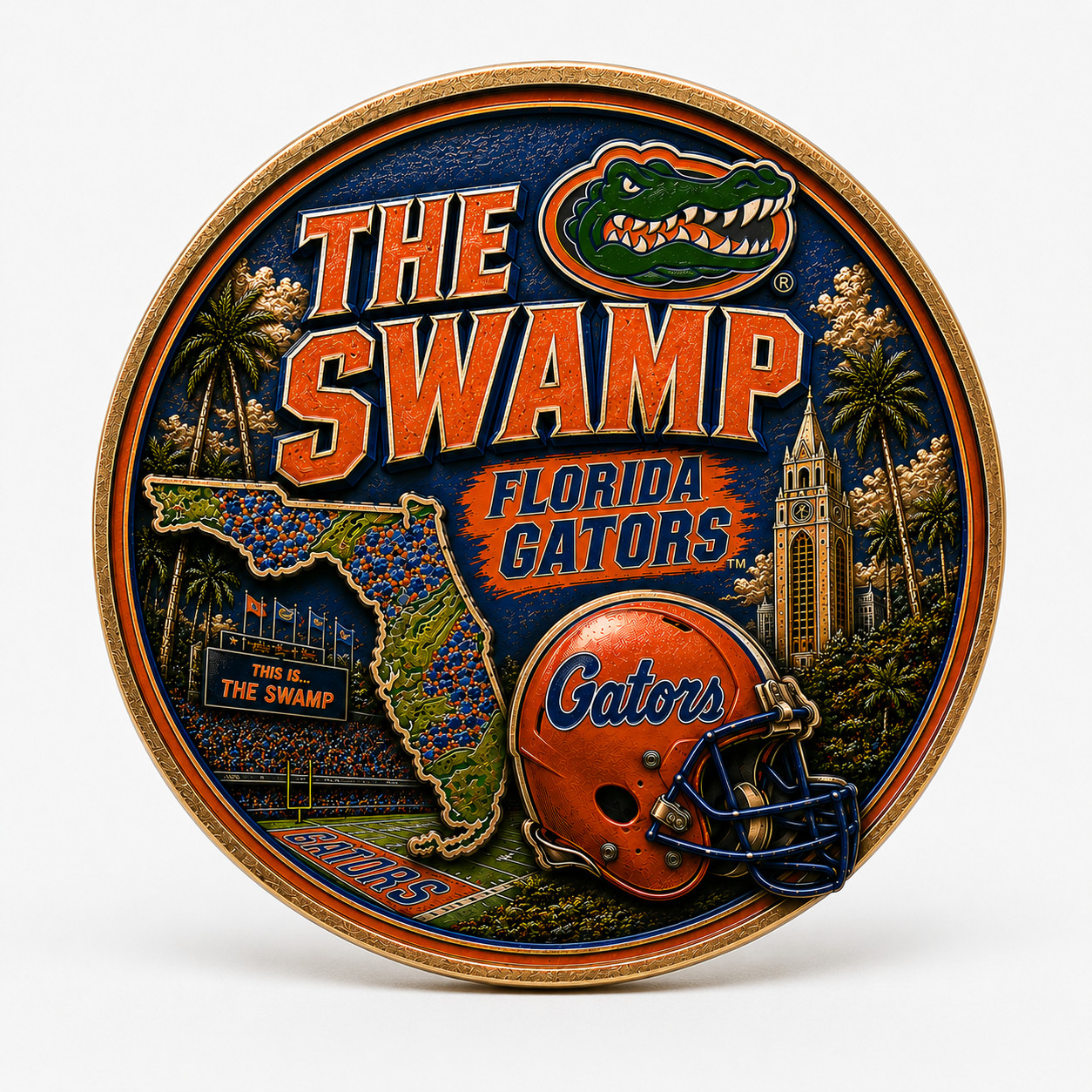 University of Florida Gators Commemorative Coin Gator Nation Fan Gift Souvenir