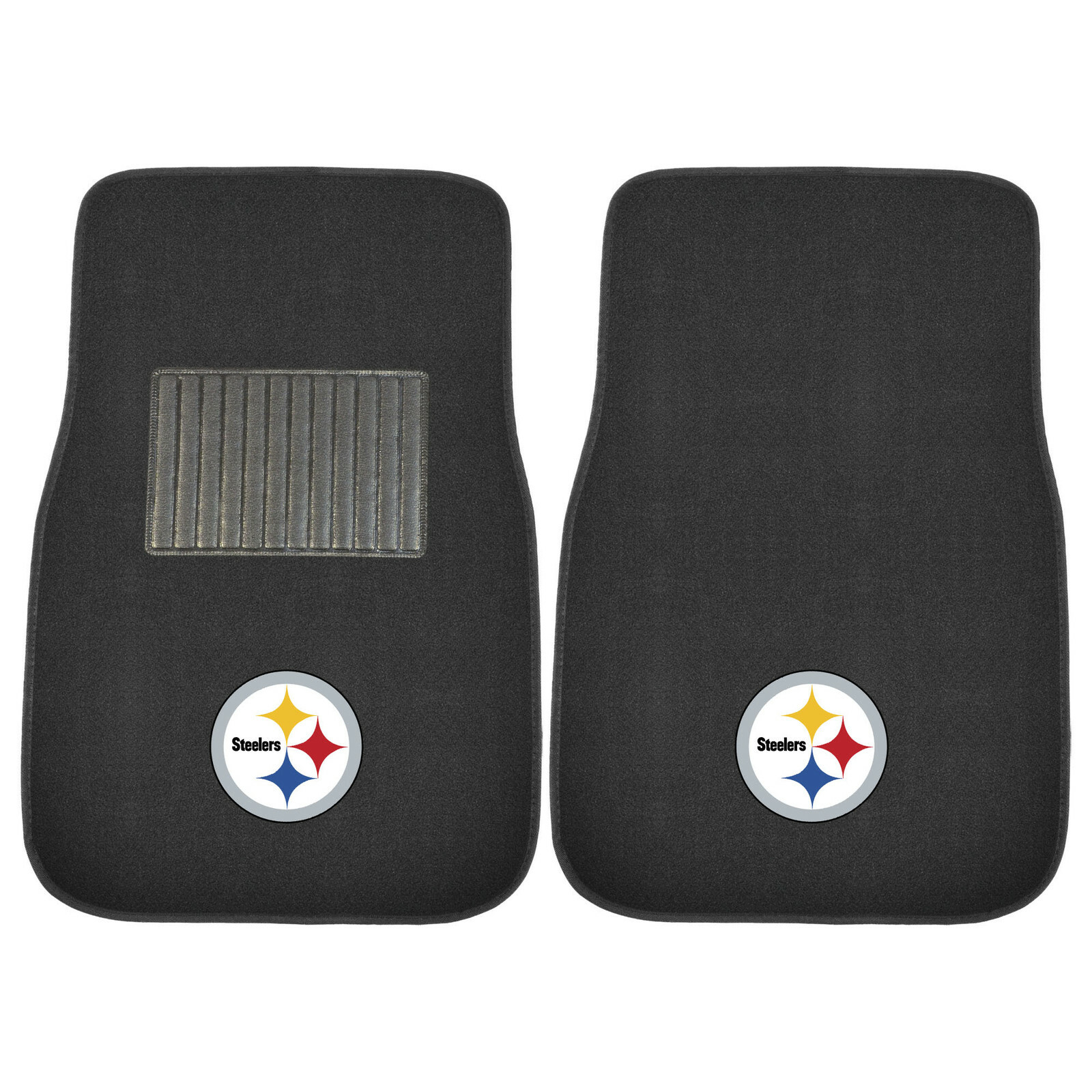 4PC NFL Pittsburgh Steelers Car Truck Black All Weather Carpet Floor Mats Set