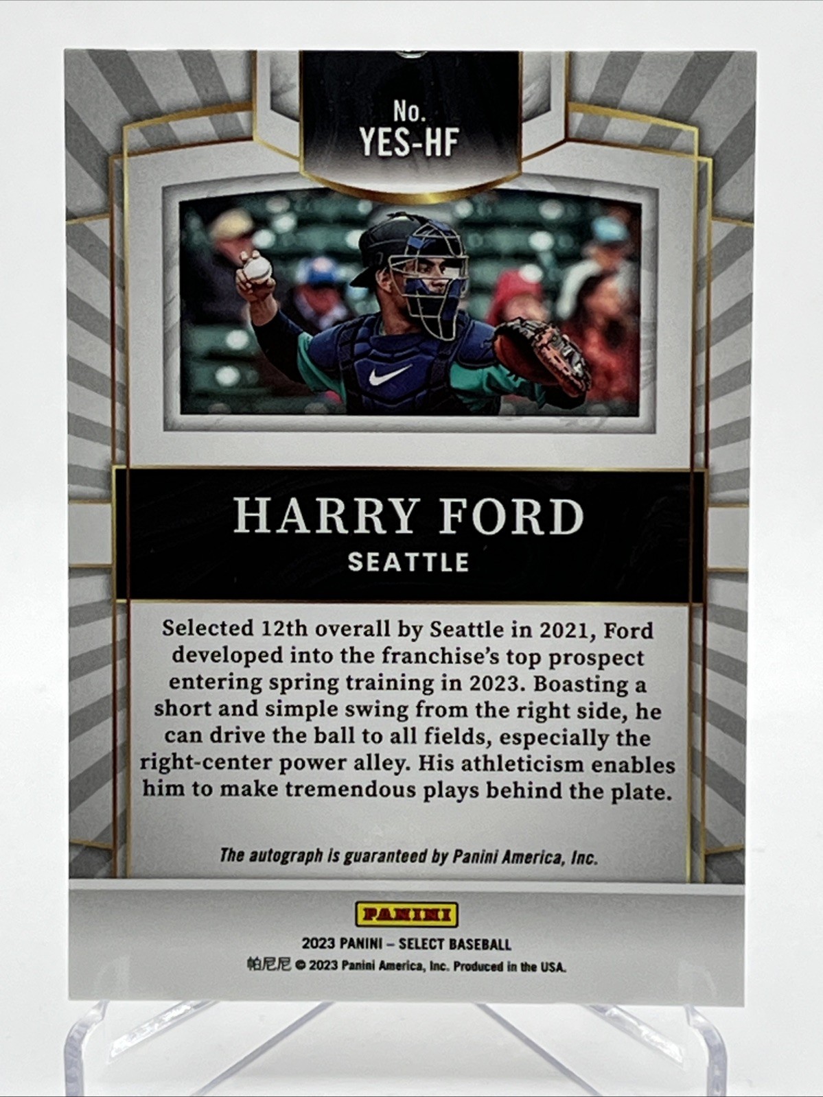 2023 Panini Select – Youth Explosion Signatures Harry Ford #YES-HF (AU, RC)
