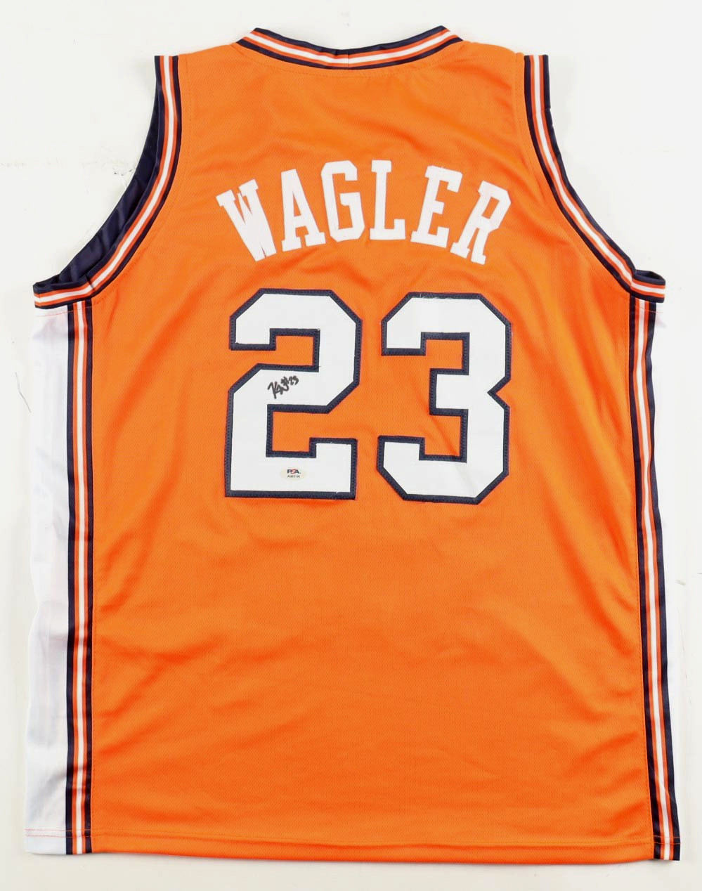 Keaton Wagler Signed Illinois Fighting Illini NCAA Jersey PSA coa Autographed