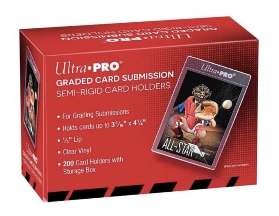 200CT Ultra PRO 1/2″ Lip Semi-Rigid Tall Card 43000 Graded Submission Protector