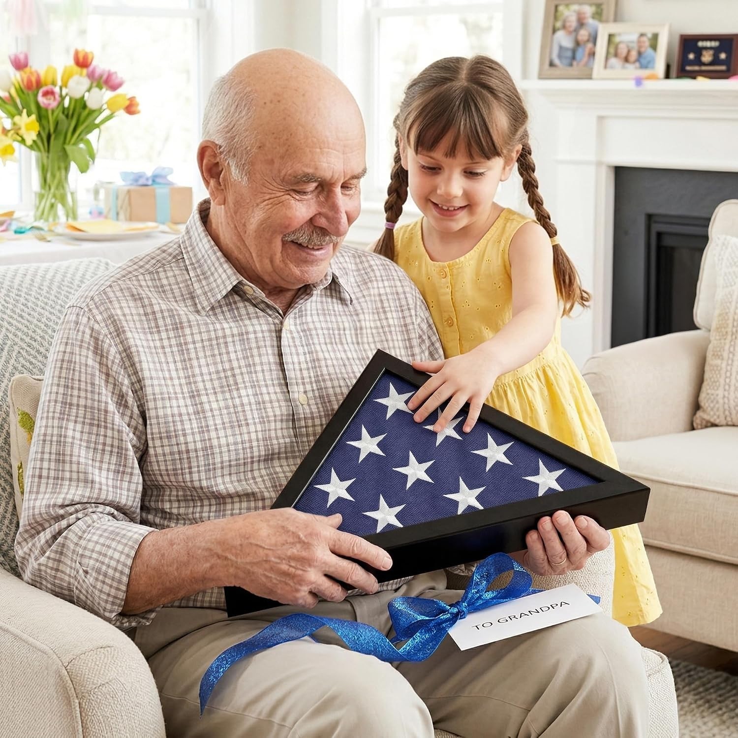 Timeless Black Flag Display Case for 3×5′ Ceremonial Flags – Gift for Veterans