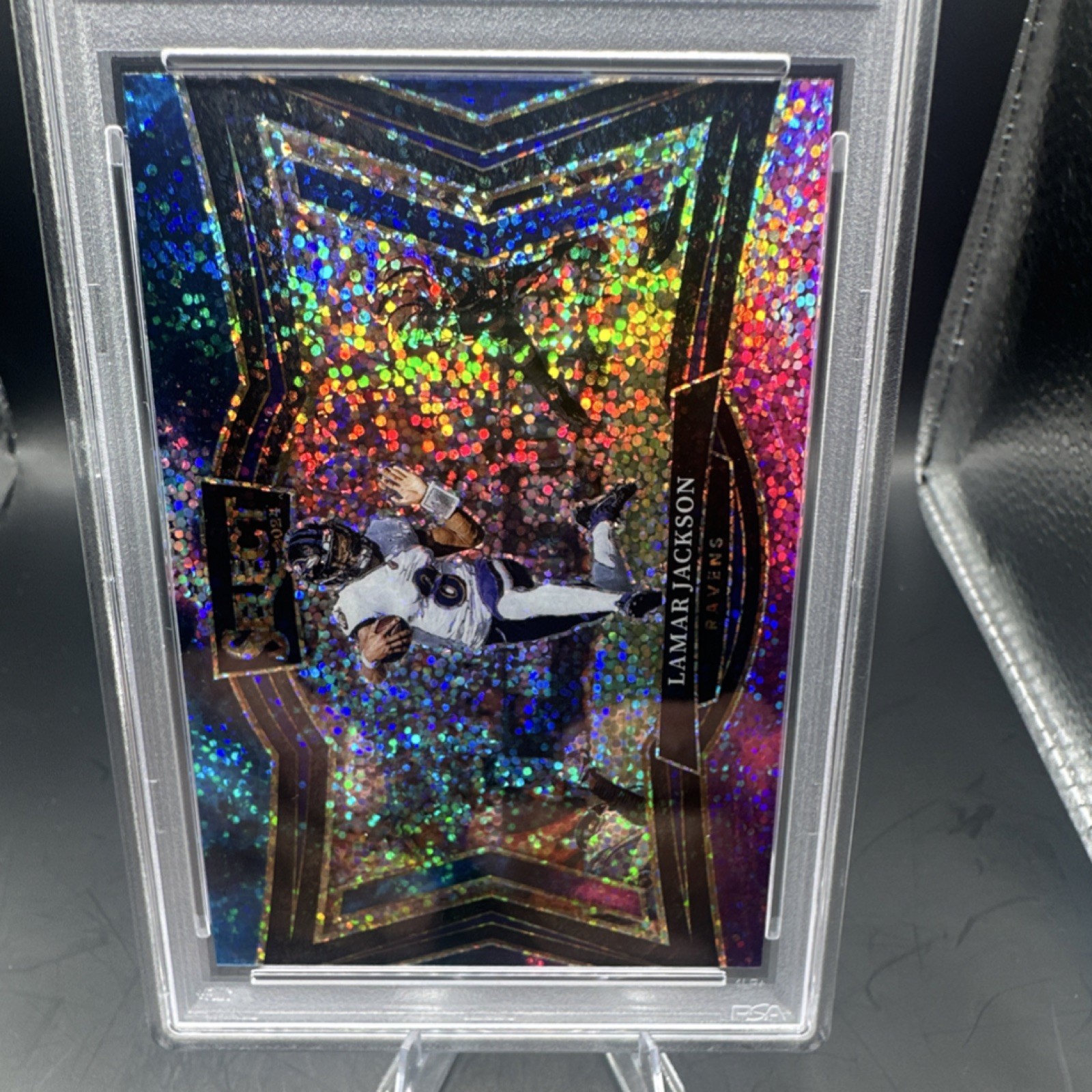 Panini 2024 Select Lamar Jackson Cosmic #467 PSA 10 Baltimore Ravens
