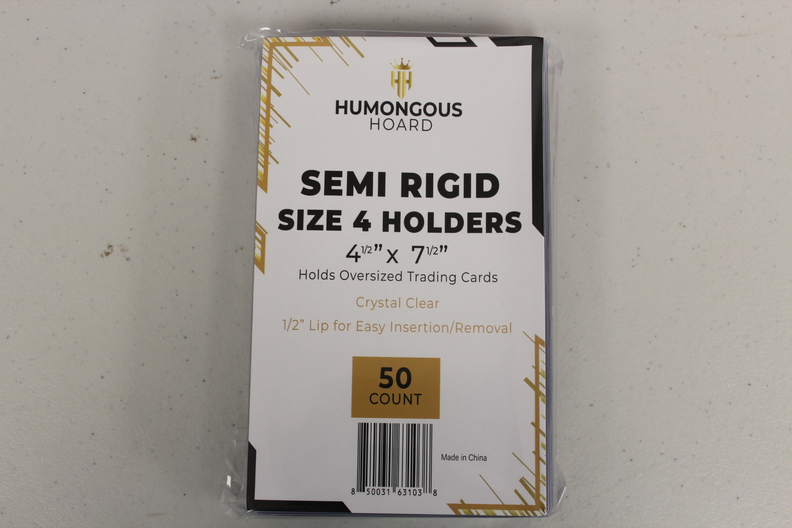 (50) Humongous Hoard Semi Rigid Size 4 Tall Boys Oversize 4 1/2 x 7 1/2″