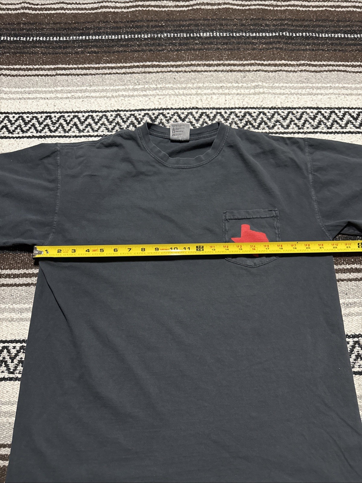 Comfort Colors Texas Tech Red Raiders Pride of Texas Shirt Size L Gray