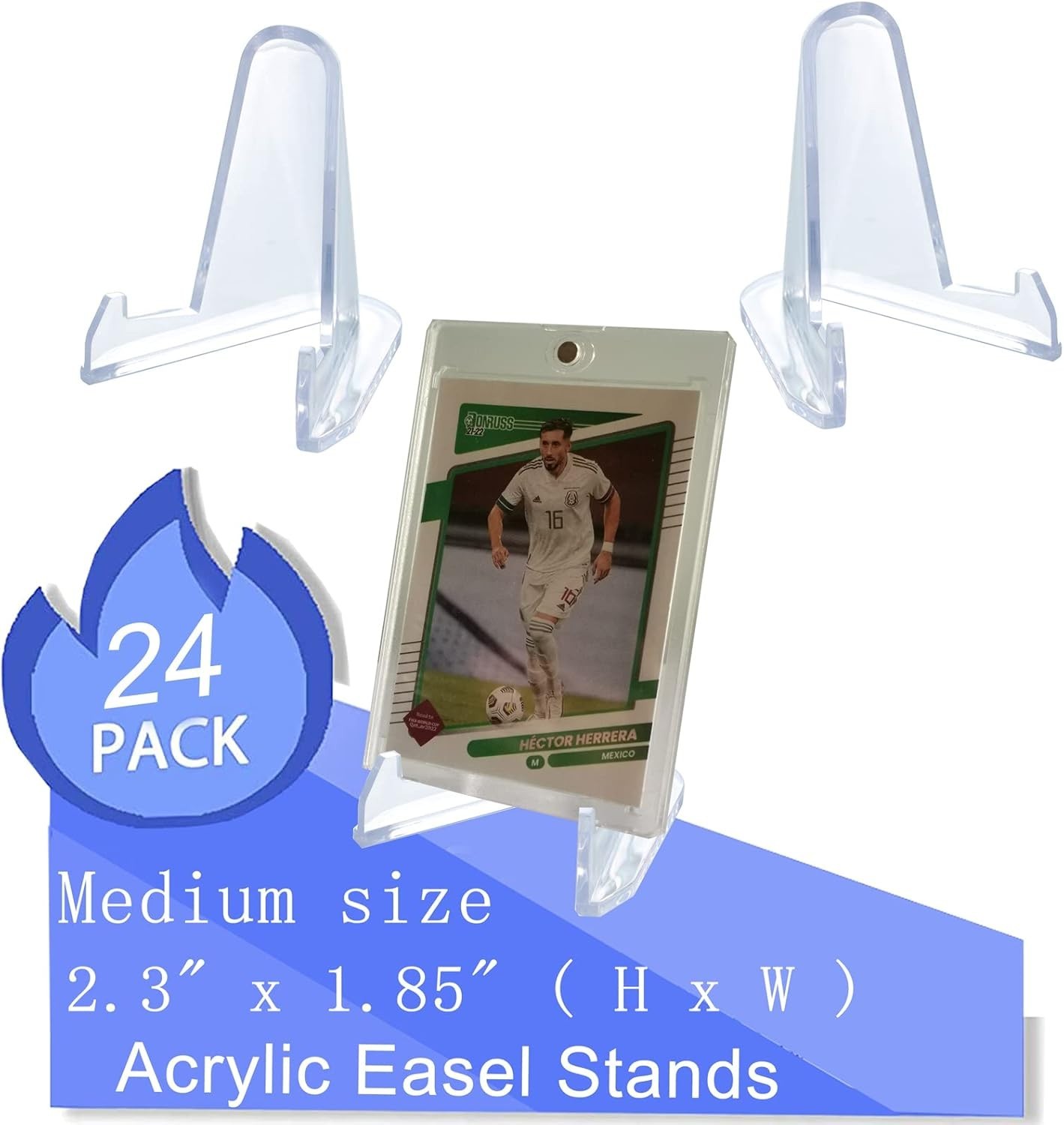 Versatile 24-Piece Acrylic Display Stands – Ideal for Cards and Collectibles
