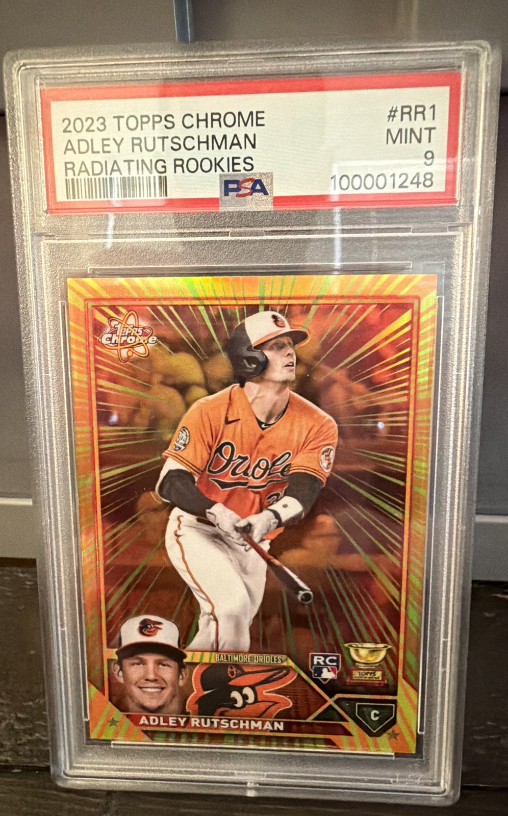 2023 Topps Chrome – Radiating Rookies Adley Rutschman #RR-1 (RC)