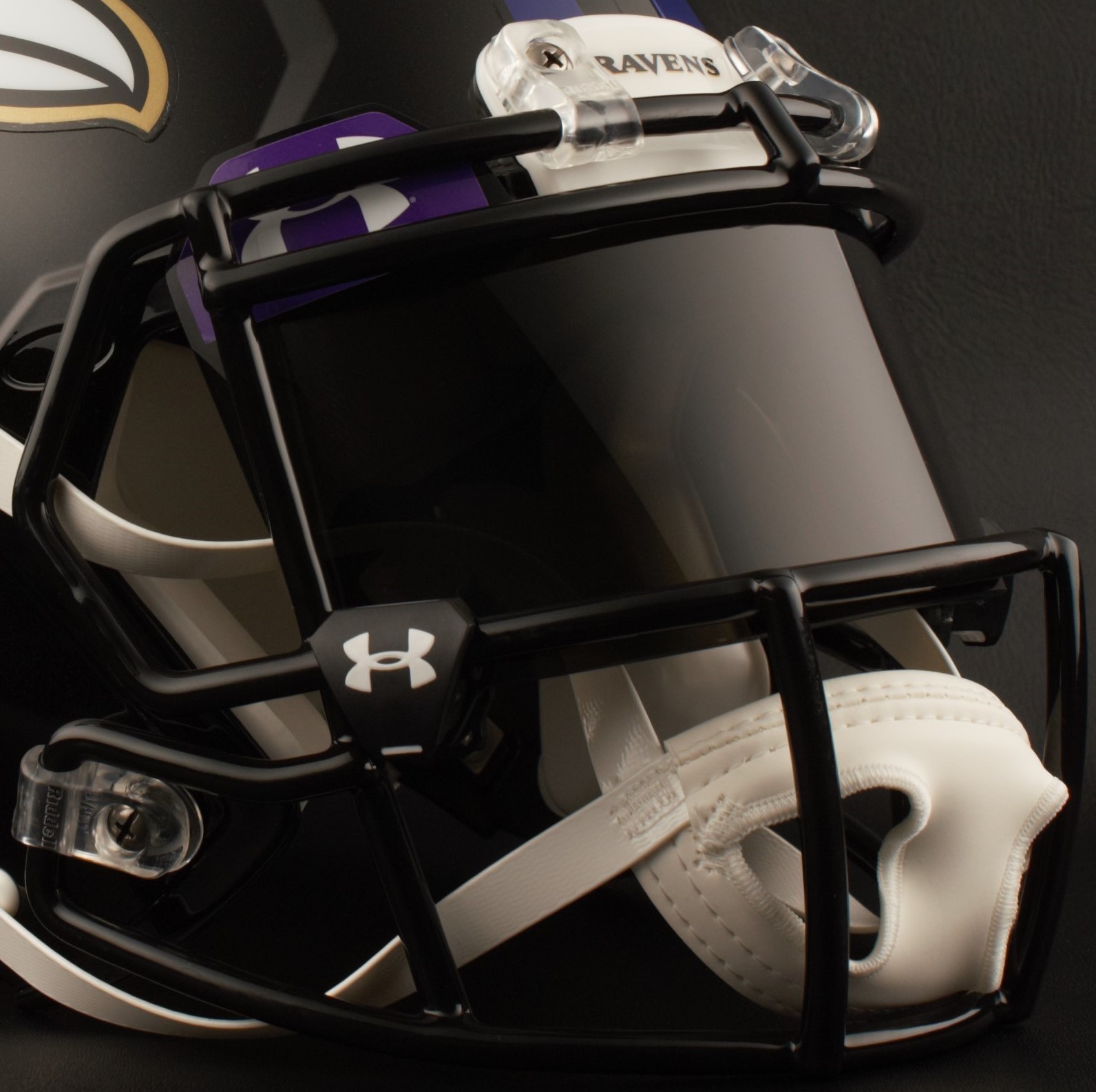 BALTIMORE RAVENS NFL Football Helmet with BLACK-TINT Visor / Eye Shield