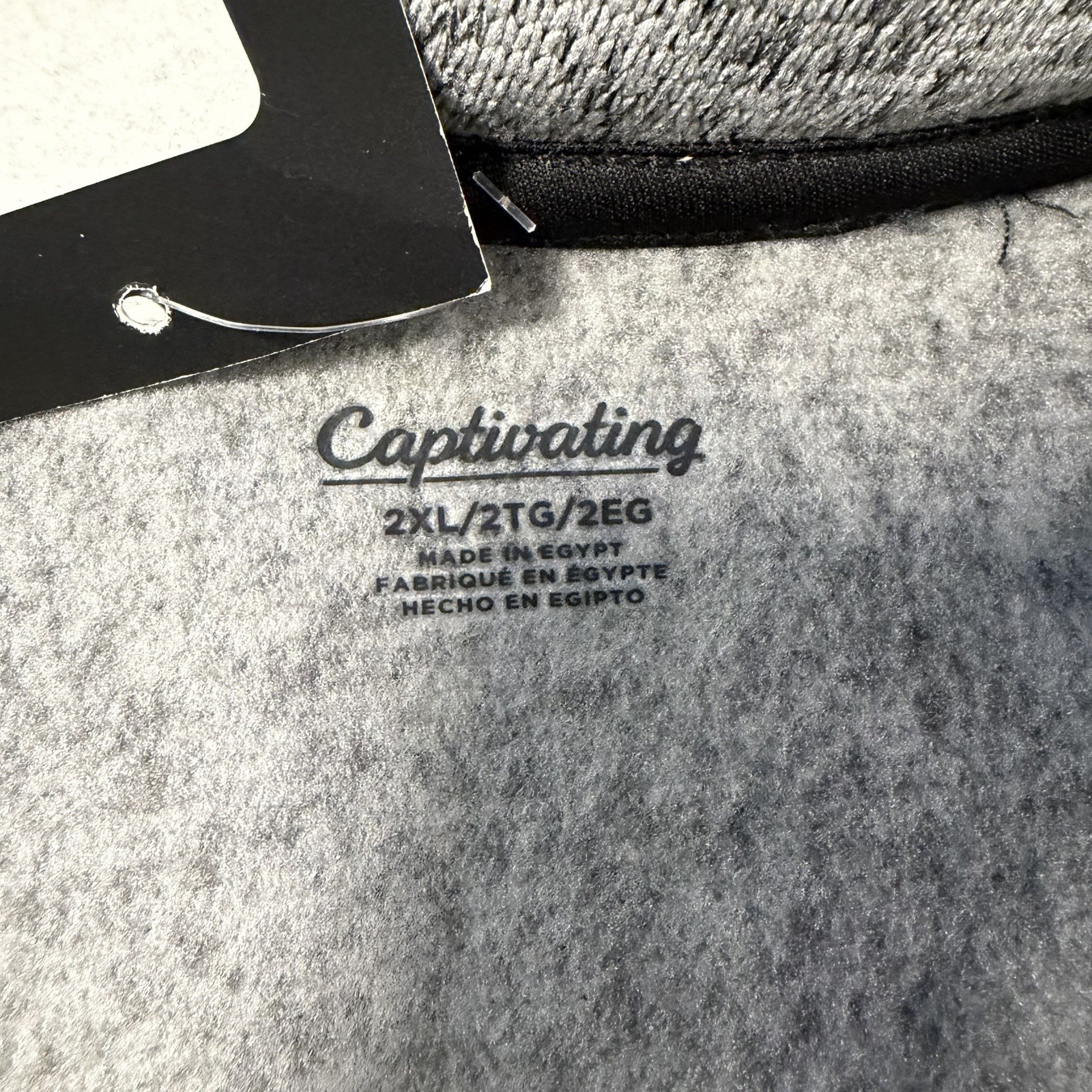 Creighton Bluejays Men’s Full Zip Jacket 2XL 2TG 2EG Black Gray NCAA Fanatics