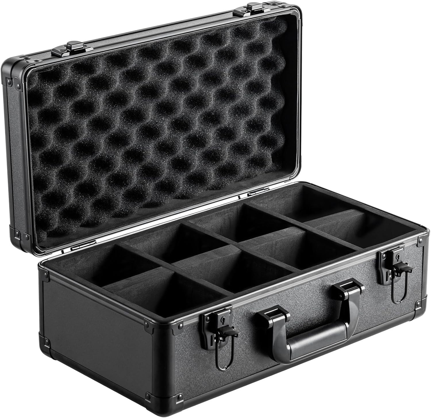 96 PSA Graded Card Storage Box 4 Slots, with Key Lock Foam Dividers, Graded S…