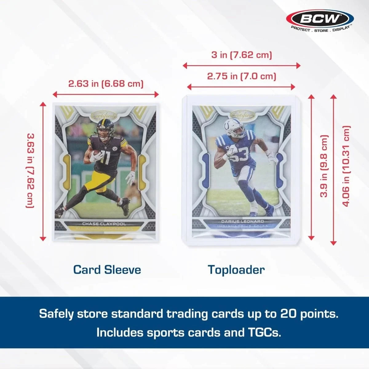 BCW Supplies: Card Sleeves and Toploader Combo – 200 Sleeves and 200 Toploaders