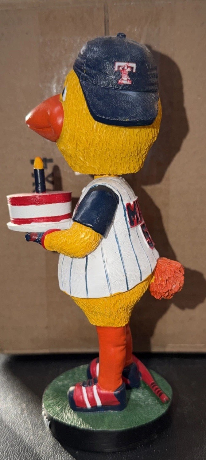 Super RARE Happy Birthday Muddy Bobblehead 1/500 Made Toledo Mudhens Mascot