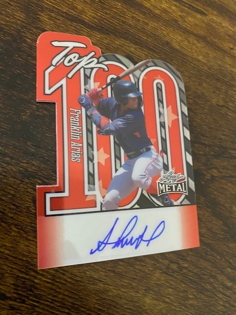 Franklin Arias – 2025 Leaf Metal – Top 100 – Auto – #7/15 – (RC) – Red Sox’s