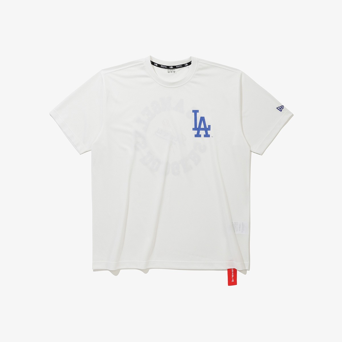 New Era 2026 MLB LA Dodgers Mesh T-shirt, Off-White