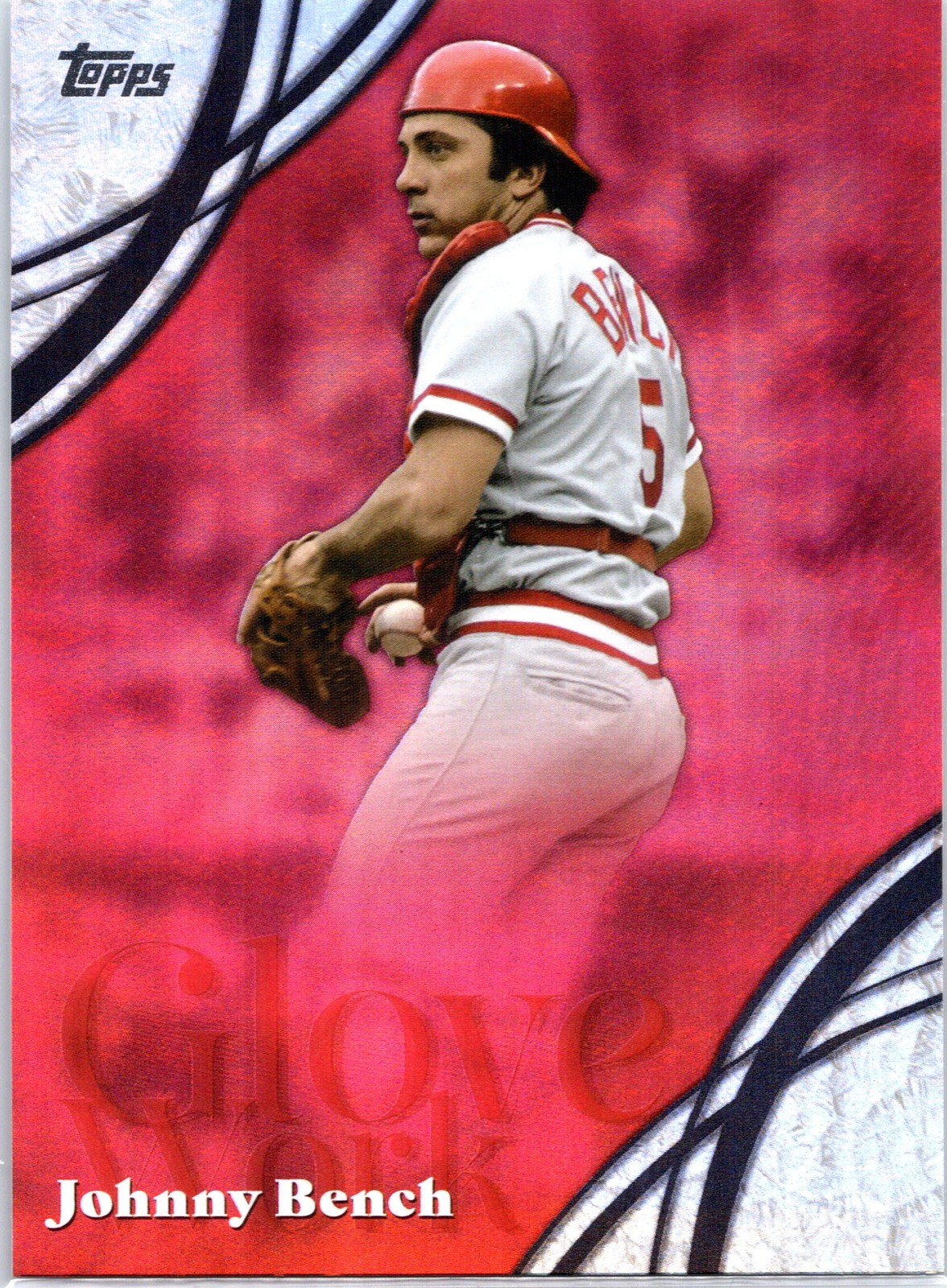 2026 Topps #GW-13 Johnny Bench Glove Work