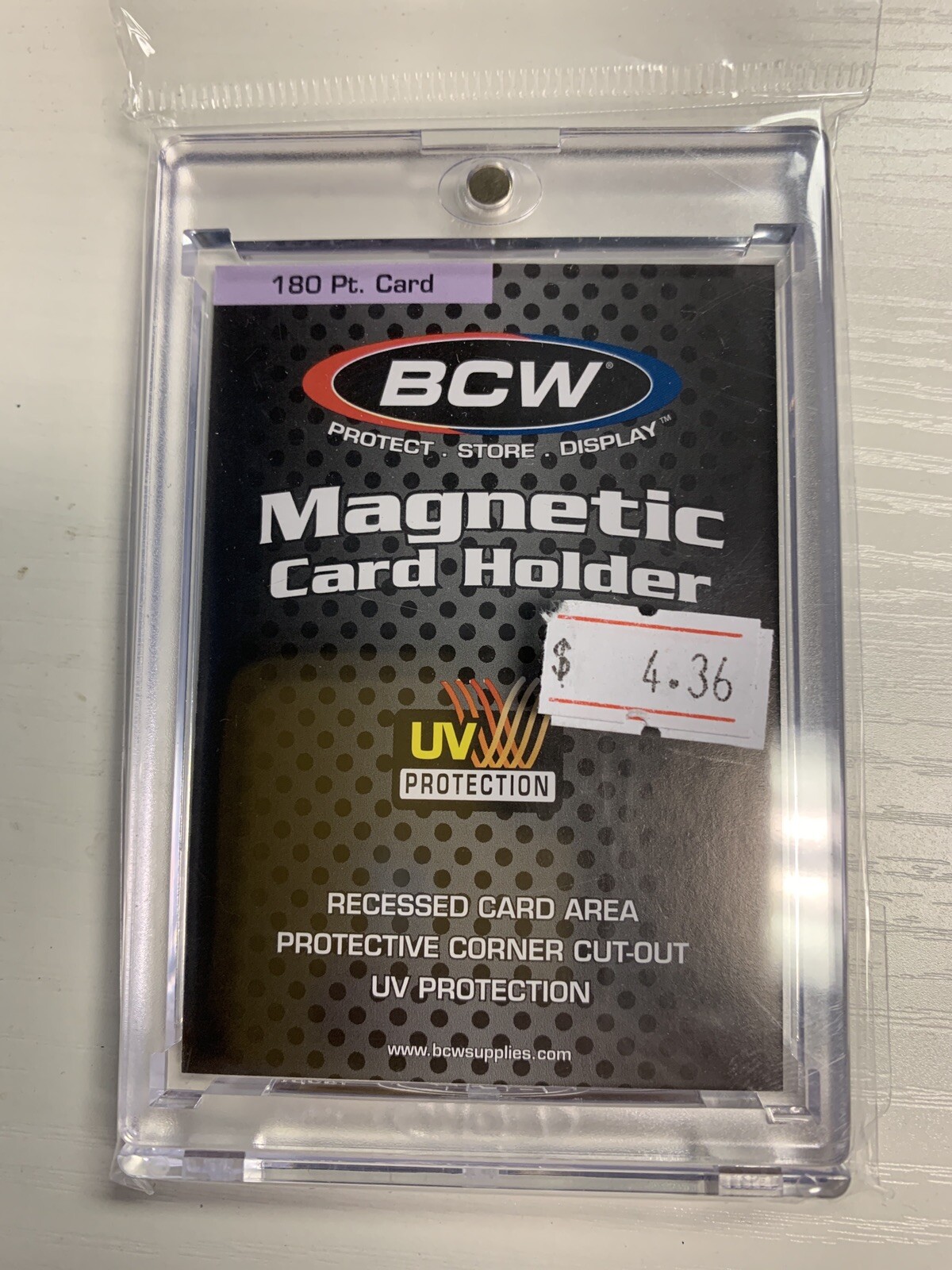 BCW Magnetic Card Holder 180 Point with UV Protection – Lot of 5 holders