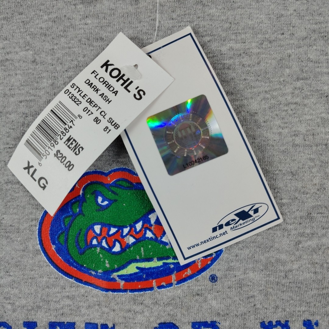 Florida Gators T-Shirt Mens XL Gray Short Sleeve Gildan NCAA Football Logo NWT