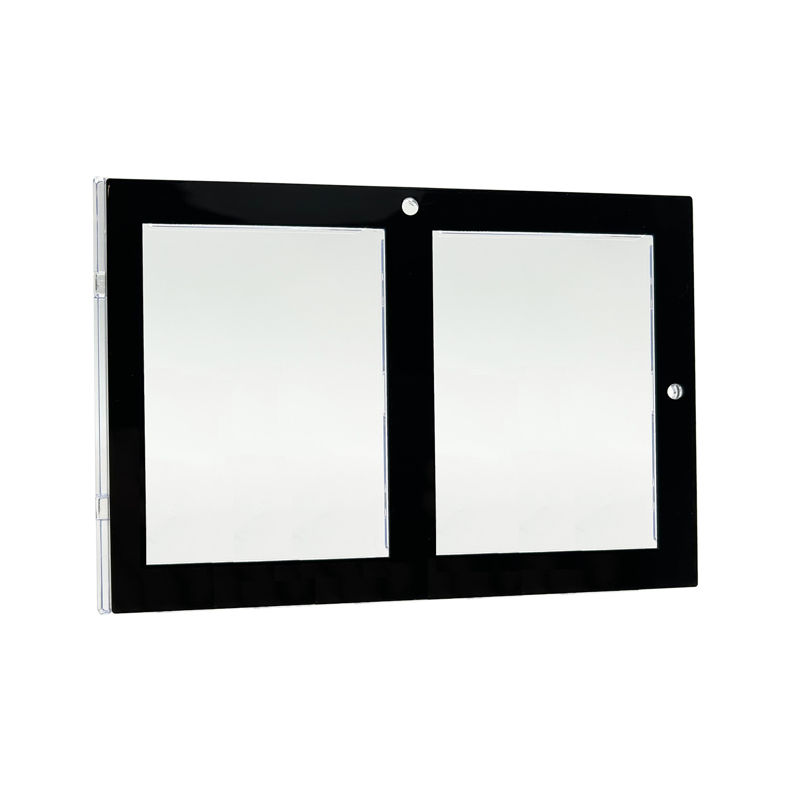 CF 2 SLOT Magnetic Card Holder – Black Border – UV Blocking Acrylic