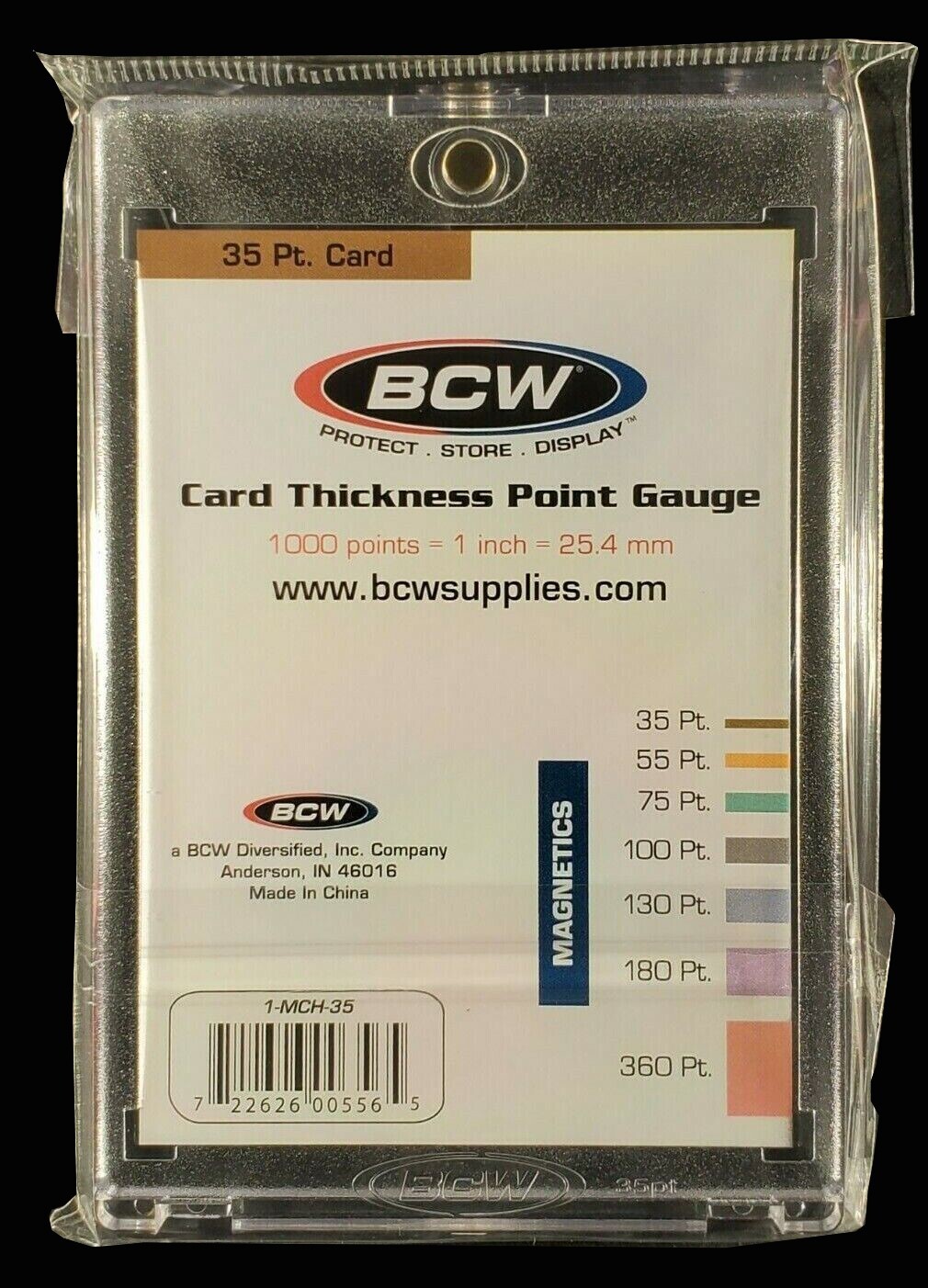 5 BCW Magnetic Card Holder 35 pt Recessed UV Protection 2 1/2 x 3 1/2 Inside New