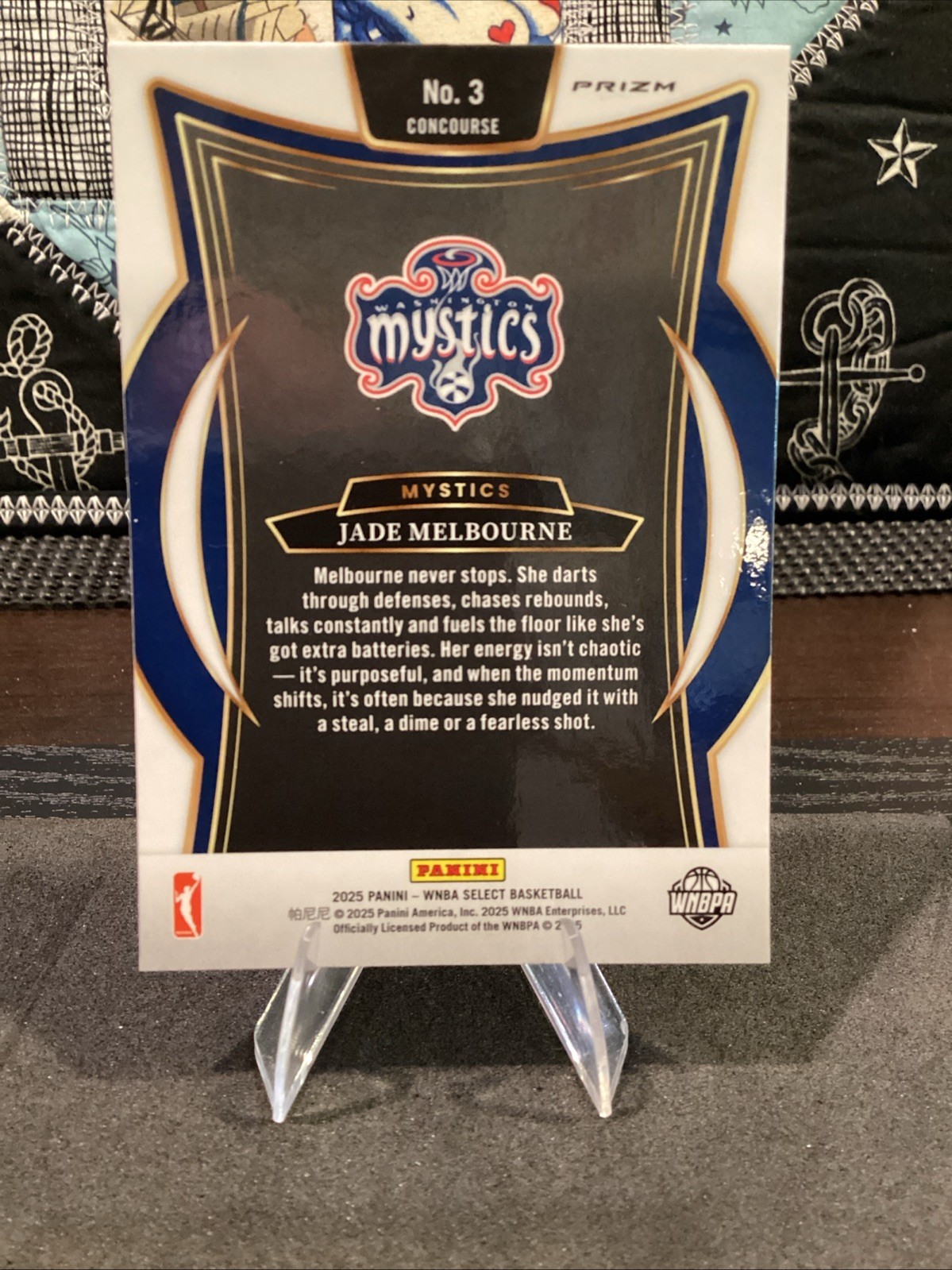 2025 Panini Select WNBA Jade Melbourne #3 Concourse Pink Flash