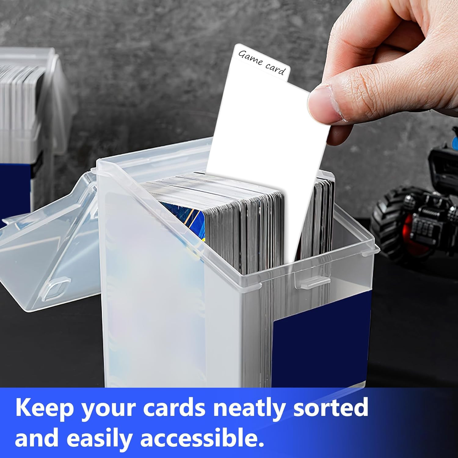 200PCS White Trading Card Dividers for Vertical Storage Organize Sports & Game C