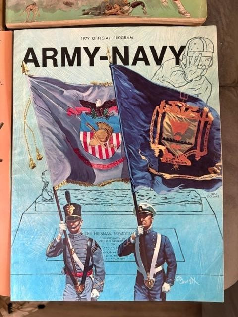 Vtg 1950’s/60’s/70’s-era ARMY vs. NAVY College NCAA Game Program Lot (12)