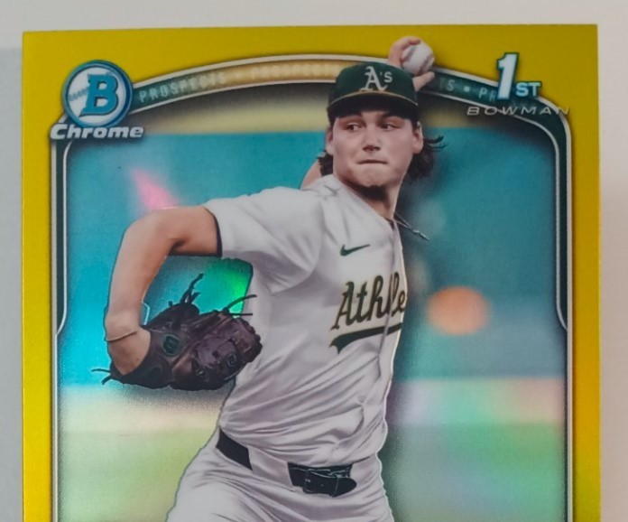 2025 Bowman Draft Chrome 1st Jamie Arnold Yellow Refractor /75