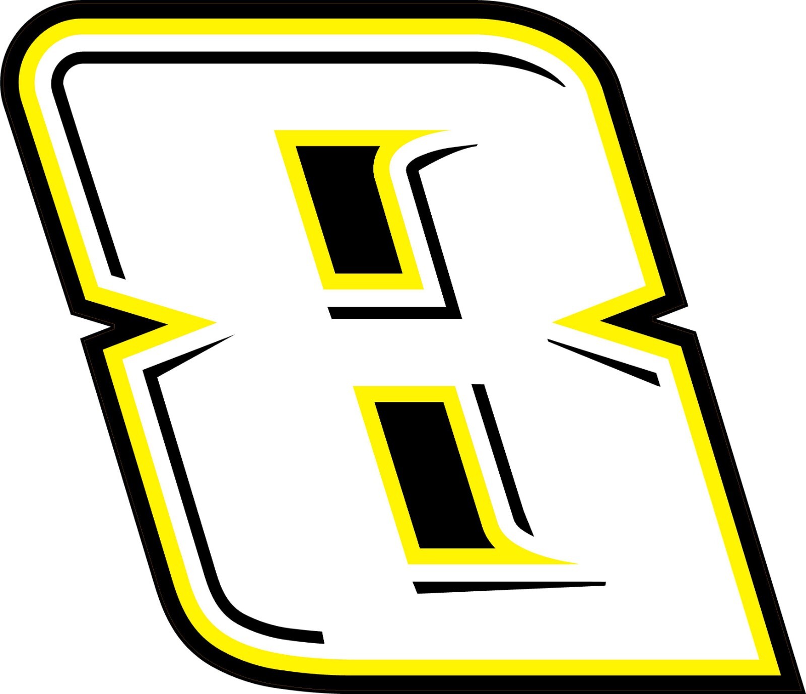 NEW FOR 2024 – #8 Racing Sticker Decal – SM thru XL -Various colors