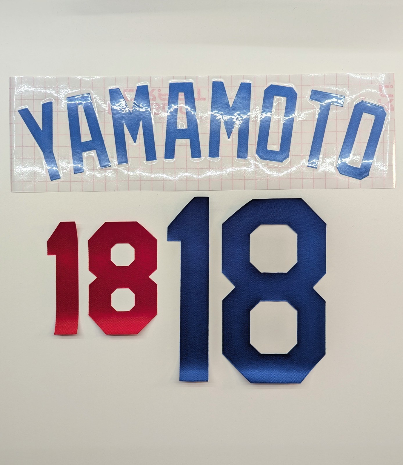 Los Angeles Dodgers Home Custom Name and Number Lettering Kit for Dodgers Jersey