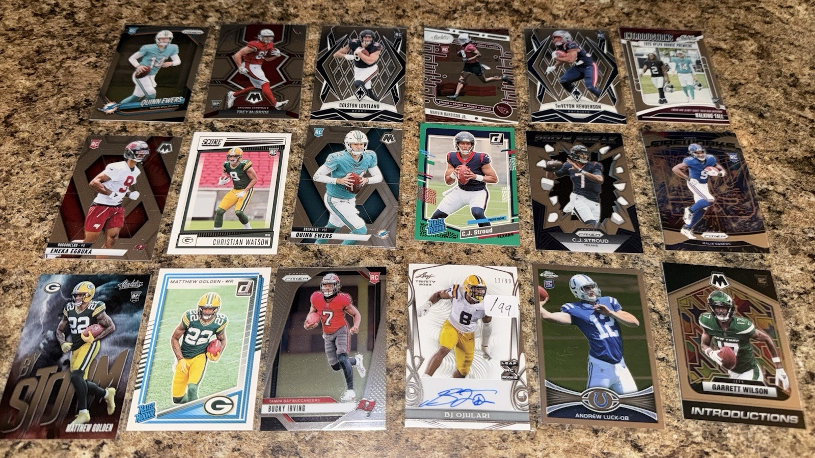 HUGE ALL Football Rookie Card Lot! 300ct Box Full!!