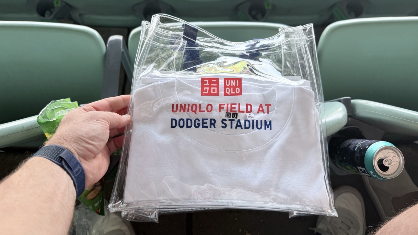 LA Dodgers Father’s Day UNIQLO T-Shirt (XL) & Clear Tote Bag Bundle SGA 6/21