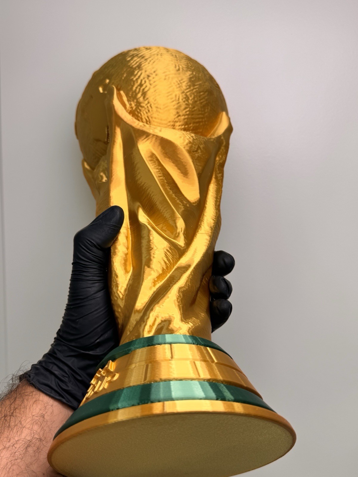 Full Size World Cup Trophy Replica 14.5” Gold Soccer Fan Collectible Printer3D