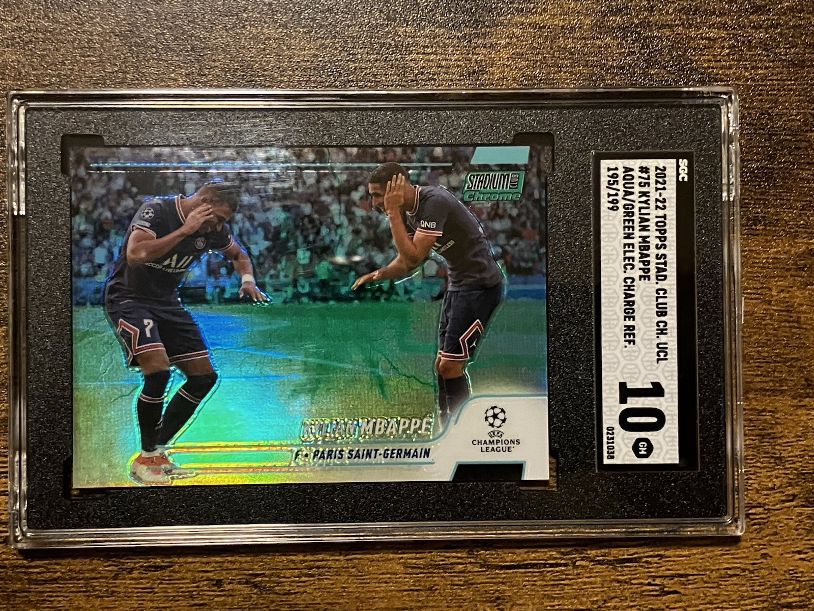 SGC 10 2021 MBAPPE /199 TOPPS STADIUM CLUB ELECTRIC CHARGE REFRACTOR France