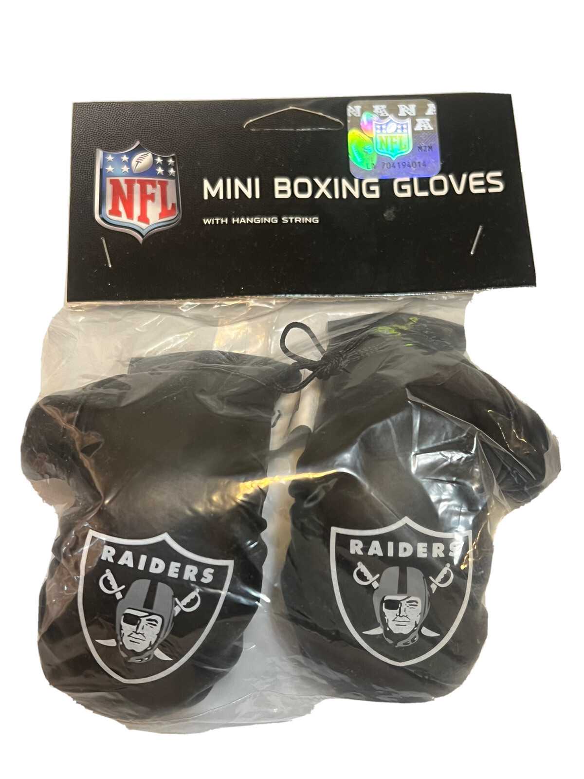 Las Vegas Raiders NFL Car Rearview Mirror Mini Boxing Gloves