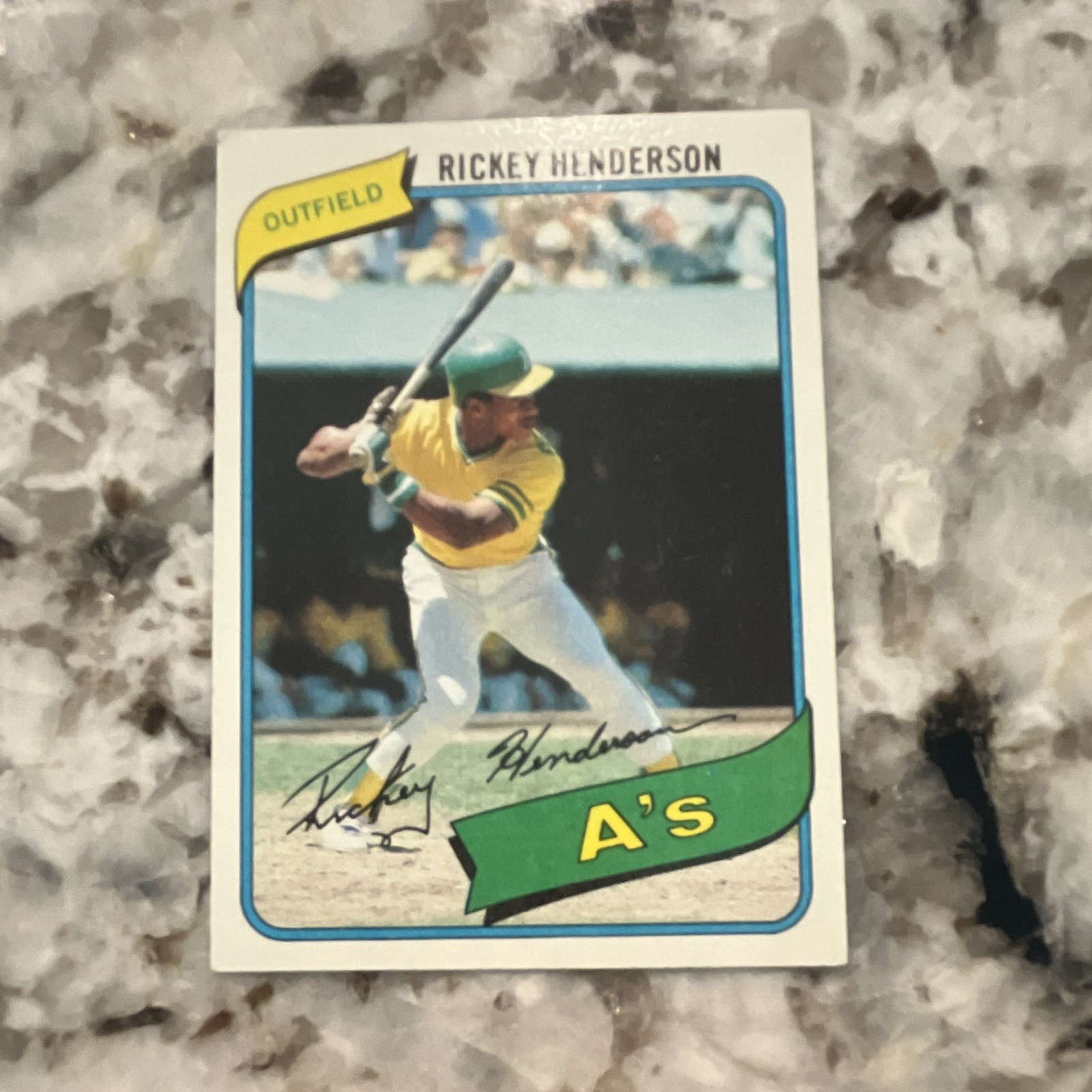 Topps 1981 Rickey Henderson #482 Oakland Athletics Baseball Card Base Set