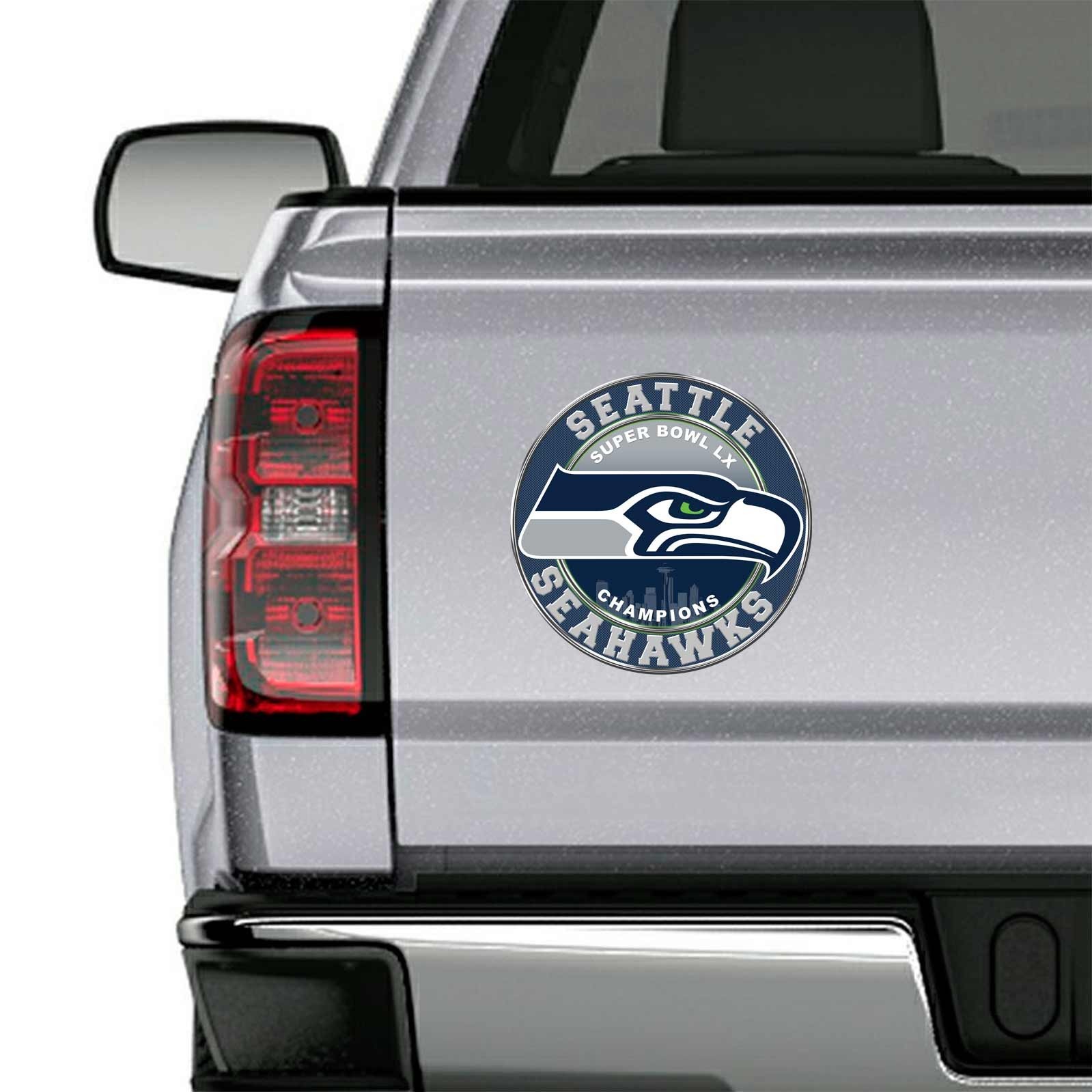 Seahawks Football Decal Super Bowl 2026 Sticker for 12th Man Seattle Fans